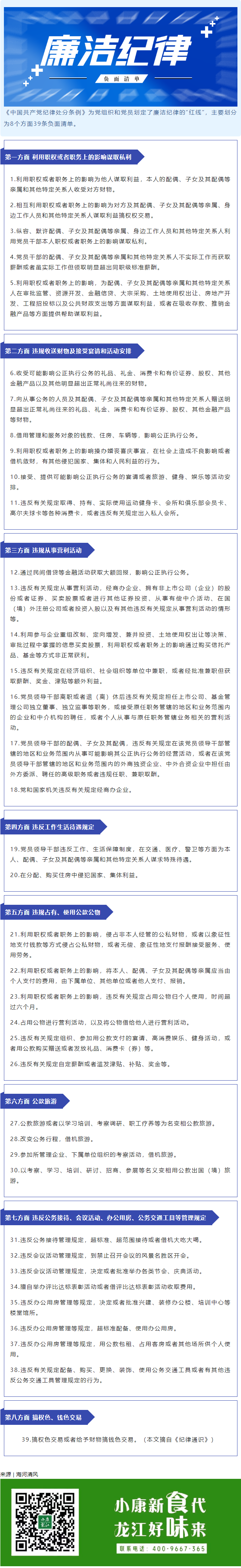 【廉政小课堂】39条廉洁纪律负面清单1.png